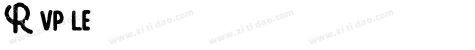 R vp le字体转换